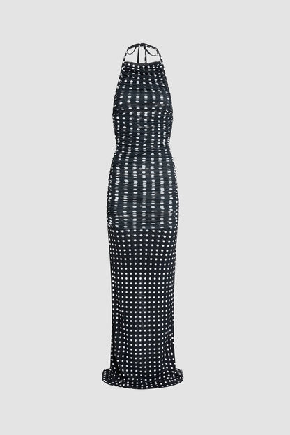 Night Blue Polka Dots