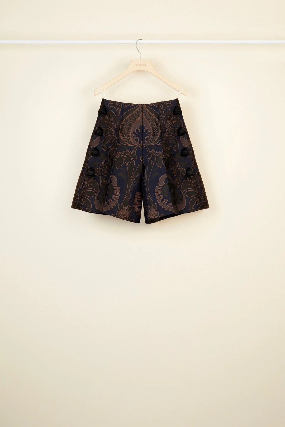 Navy Amber Print
