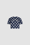 Navy Polka Dots