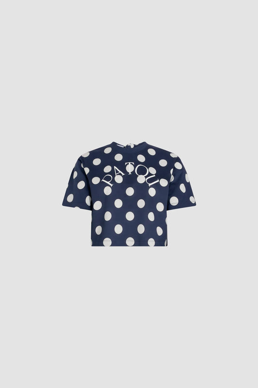 Navy Polka Dots