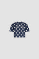 Navy Polka Dots