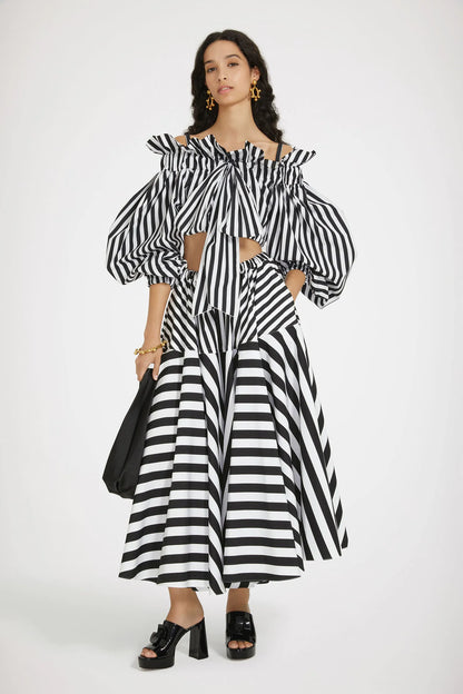 Mix Black Large Stripes