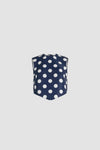 Navy Polka Dots